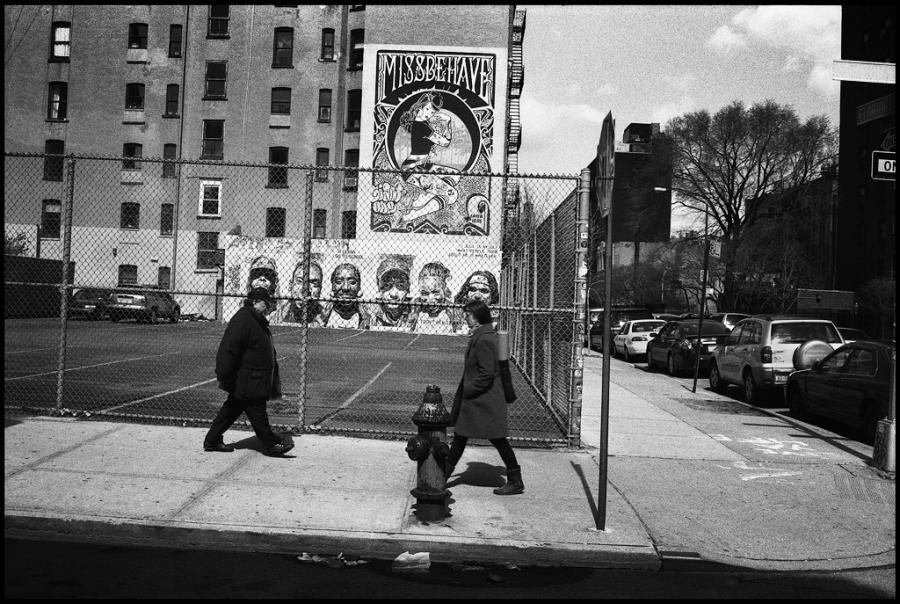 lower east side - black and white photo