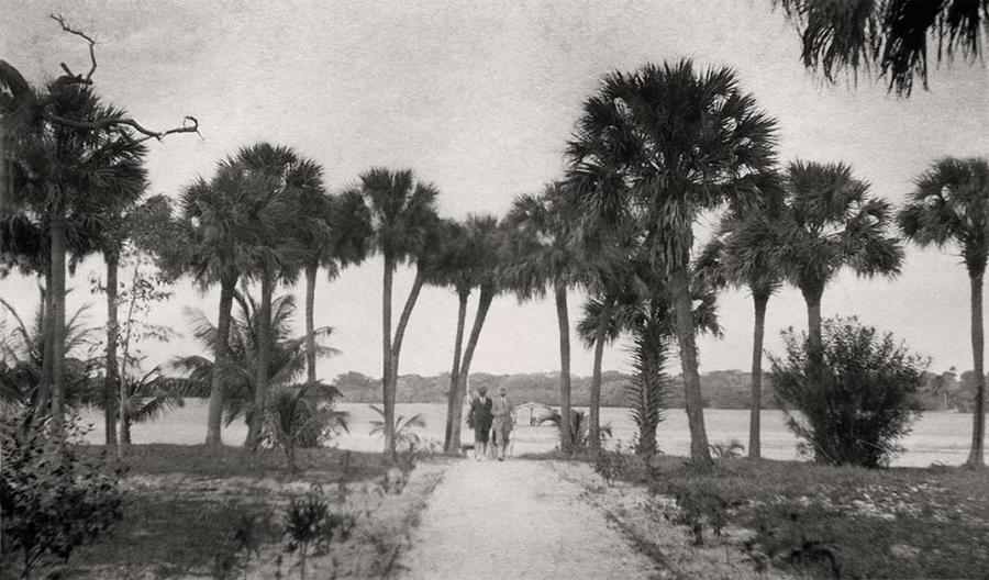 turn of the century - black and white photo